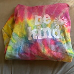 Be kind tie dye hoodie size 2XL